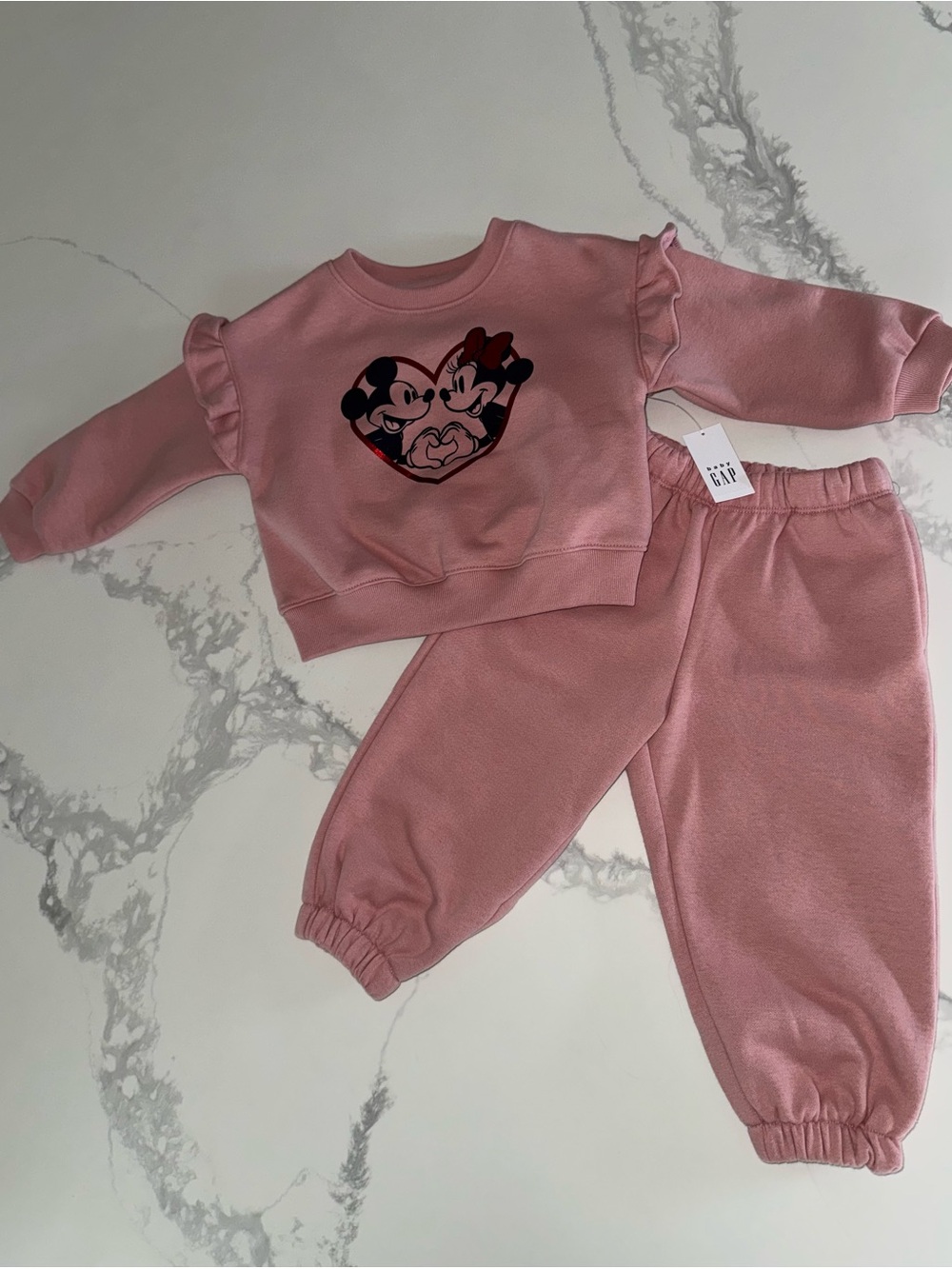 GAP Mickey & Minnie Mouse Baby/Toddler Girls Disney Outfit 18-24M